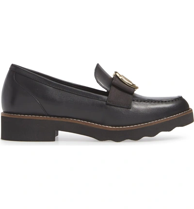 Shop Michael Michael Kors Aden Loafer In Black Vachetta Leather