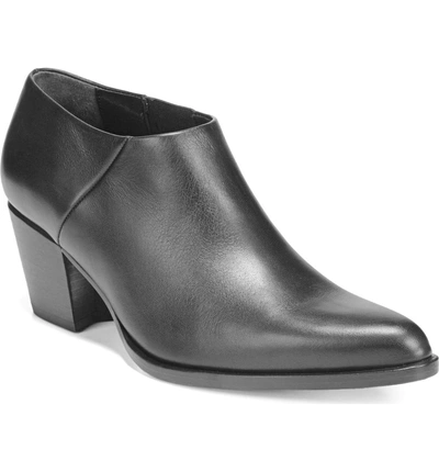 Shop Vince Hamilton Low Bootie In Black Algarve Nappa Leather