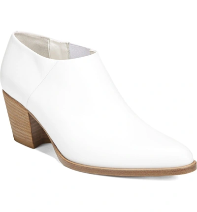 Shop Vince Hamilton Low Bootie In White Leather