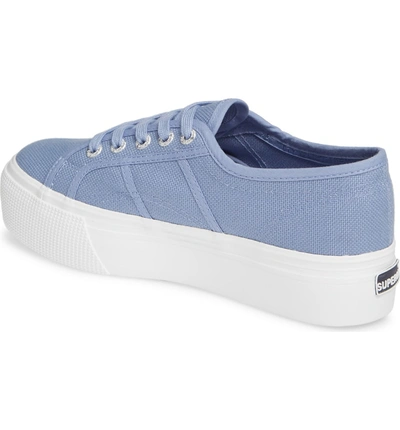 Shop Superga 'acot Linea' Sneaker In Blue/ Light Purple