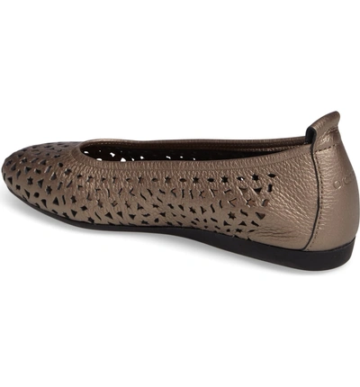 Shop Arche 'lilly' Flat In Moon Leather