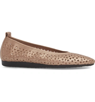 Shop Arche 'lilly' Flat In Antico/ Blush Leather