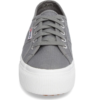 Shop Superga Acot Linea Platform Sneaker In Grey Sage