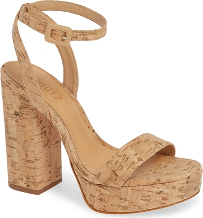 Shop Schutz Martine Platform Sandal In Natural