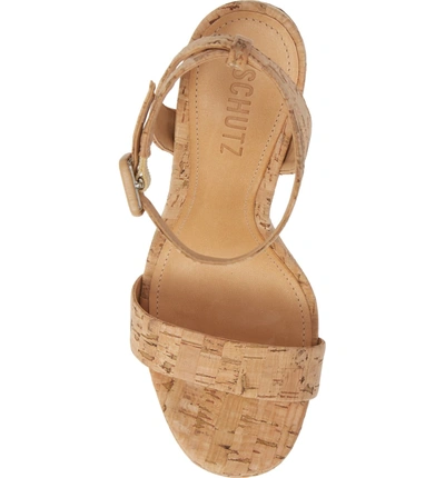 Shop Schutz Martine Platform Sandal In Natural