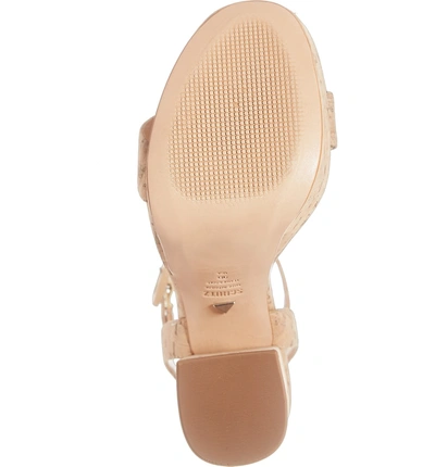 Shop Schutz Martine Platform Sandal In Natural