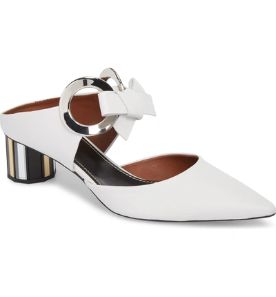 Shop Proenza Schouler Ring Tie Pointy Toe Pump In White