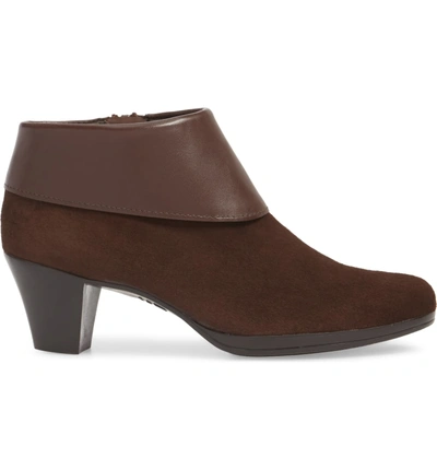 Shop Munro Gracee Boot In Chocolate Leather