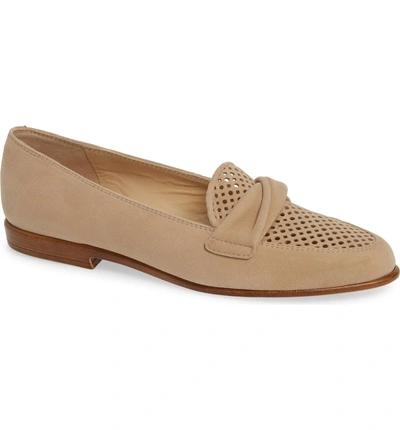 Shop Amalfi By Rangoni Osimo X Perforated Loafer In Corda Suede