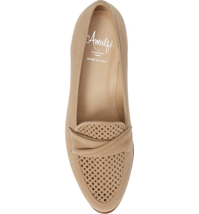 Shop Amalfi By Rangoni Osimo X Perforated Loafer In Corda Suede