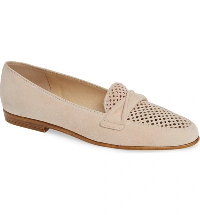 Shop Amalfi By Rangoni Osimo X Perforated Loafer In Rose Suede