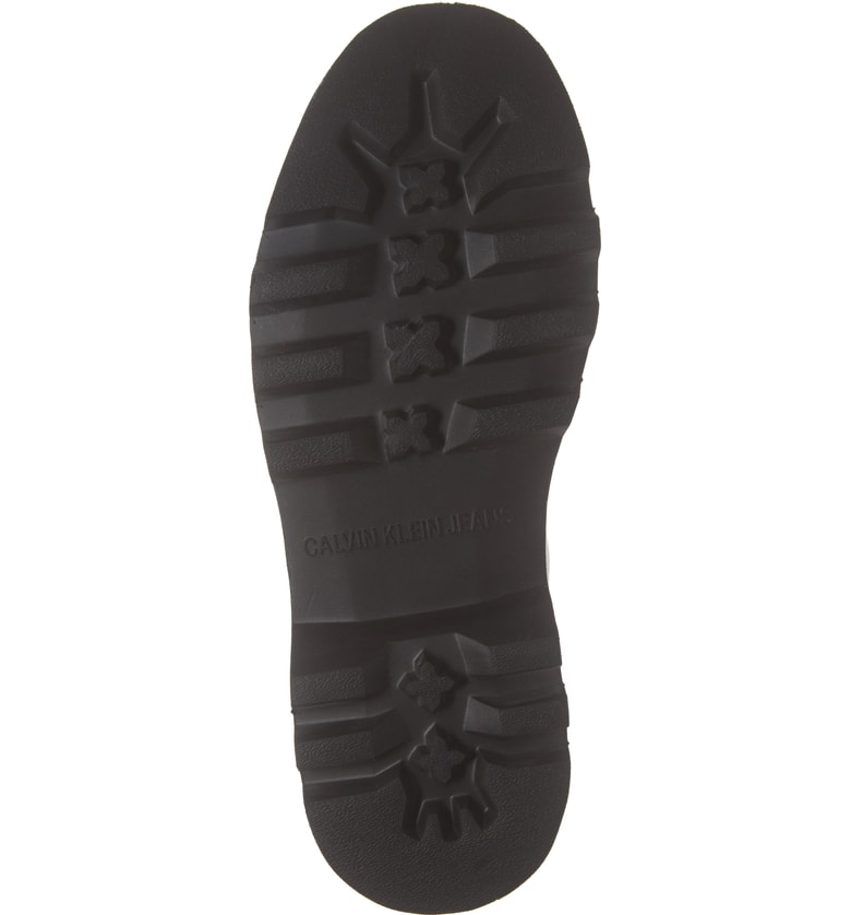 calvin klein diahne leather combat boot