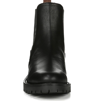 Shop Sam Edelman Jaclyn Waterproof Chelsea Bootie In Black Leather