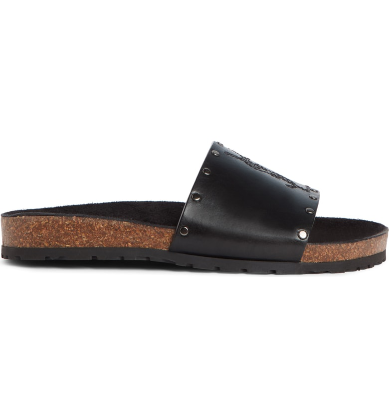 saint laurent jimmy leather slides
