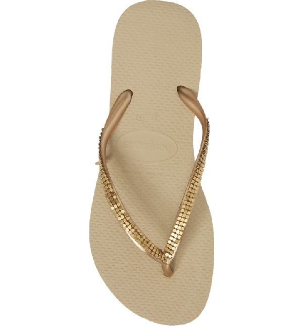 havaianas slim hardware rose gold