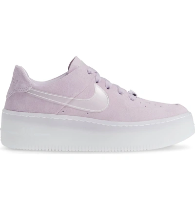 Shop Nike Air Force 1 Sage Low Platform Sneaker In Violet Mist/ Violet Mist