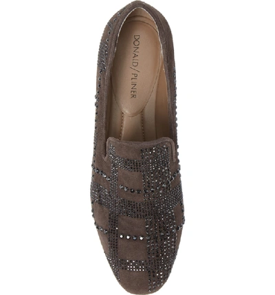 Shop Donald Pliner Loafer In Darktaupe