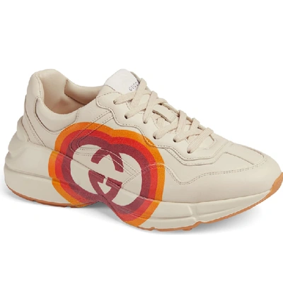 Shop Gucci Rhyton Double G Sneaker In Mystic White