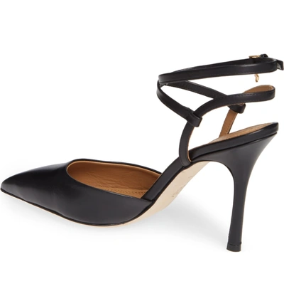 Shop Tory Burch Penelope Pointy Toe Wraparound Pump In Perfect Black