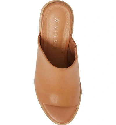 Shop Alias Mae Gibson Mule In Tan Nubuck Leather