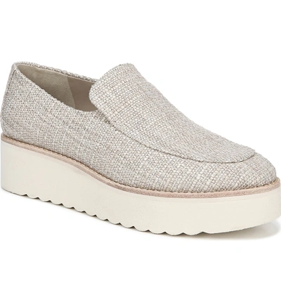 Shop Vince Zeta Platform Loafer In Ecru