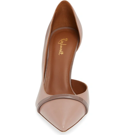 Shop Malone Souliers By Roy Luwolt Morrissey Wave Asymmetrical Pump In Dove Pink