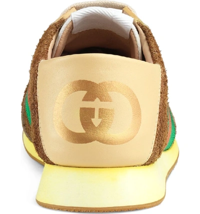 Shop Gucci Rocket Convertible Sneaker In Brown