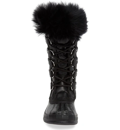 Shop Sorel Joan Of Arctic(tm) Lux Waterproof Winter Boot With Genuine Shearling In Lux/ Black