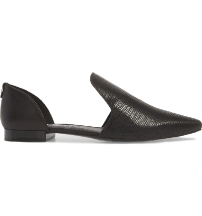 Shop Calvin Klein Edona Loafer Flat In Black Print Leather