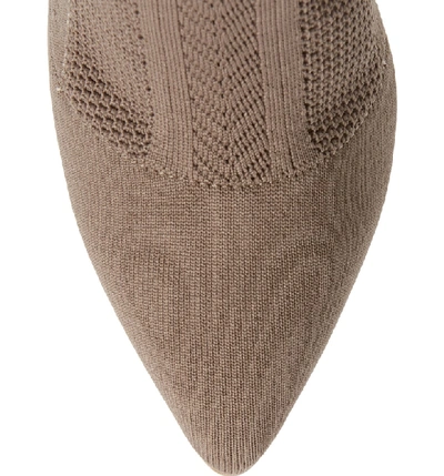 Shop Charles By Charles David Davis Knit Boot In Taupe Fabric