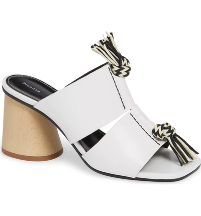 Shop Proenza Schouler Cylinder Heel Slide Sandal In White