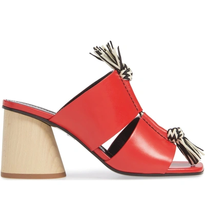 Shop Proenza Schouler Cylinder Heel Slide Sandal In Red