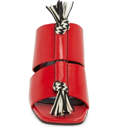 Shop Proenza Schouler Cylinder Heel Slide Sandal In Red