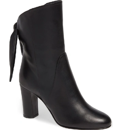 Shop Jimmy Choo Malene Bow Boot In Black Leather