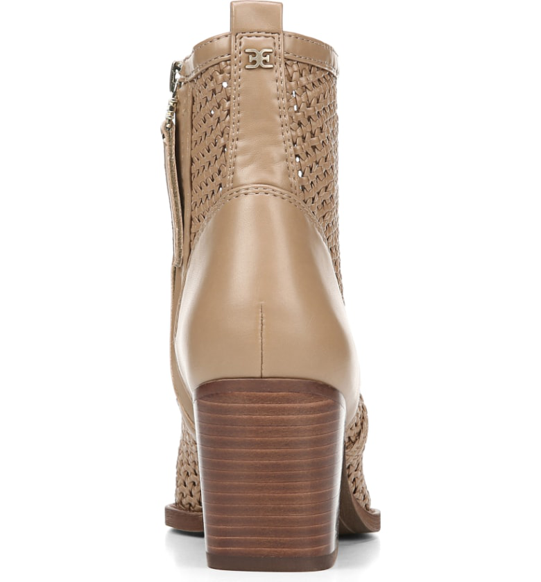 elita woven cap toe bootie
