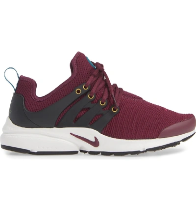 Shop Nike Air Presto Sneaker In Bordeaux/ Black-geode Teal