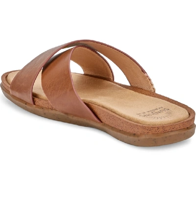 Shop G.h. Bass & Co. Stella Slide Sandal In Brown Leather