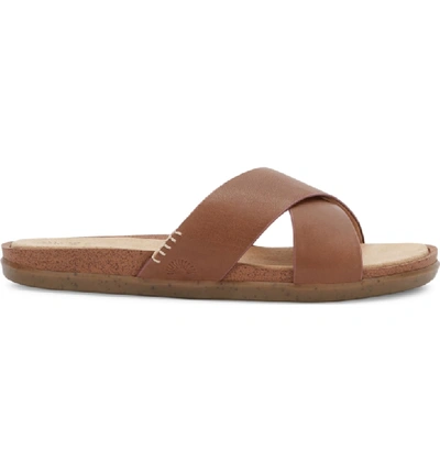 Shop G.h. Bass & Co. Stella Slide Sandal In Brown Leather