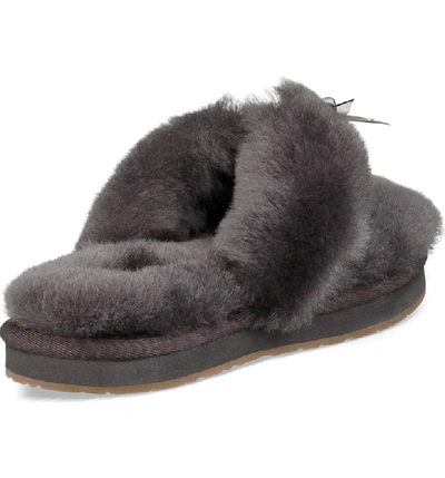 Shop Ugg Fluff Iii Flip Flop In Grey