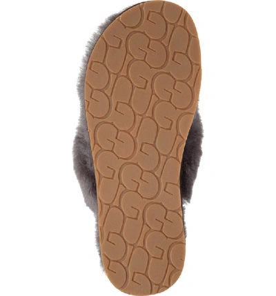 Shop Ugg Fluff Iii Flip Flop In Grey