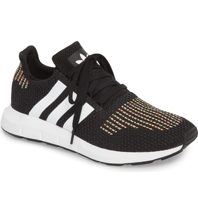 Shop Adidas Originals Swift Run Sneaker In Core Black/ White/ Core Black