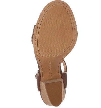 Lucky Brand Oakes Ankle Strap Sandal In Toffee Leather