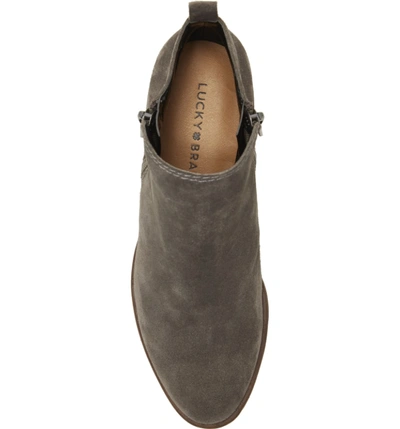Shop Lucky Brand Basel Bootie In Periscope Suede