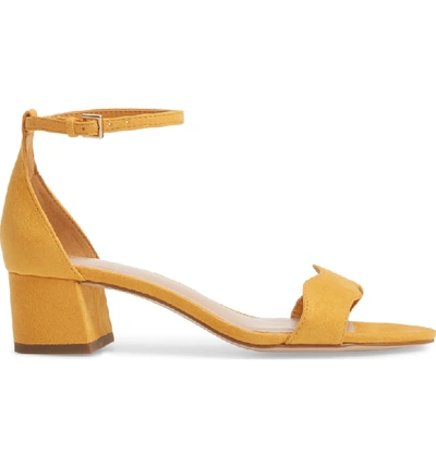 Shop Bcbg Farlyn Ankle Strap Sandal In Marigold Faux Leather