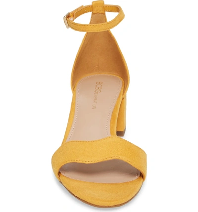 Shop Bcbg Farlyn Ankle Strap Sandal In Marigold Faux Leather
