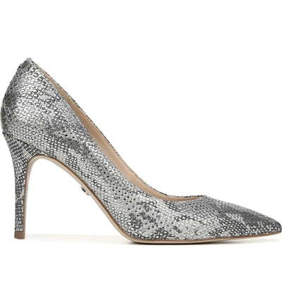 Shop Sam Edelman Margie Pump In Soft Silver