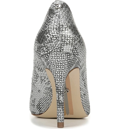 Shop Sam Edelman Margie Pump In Soft Silver