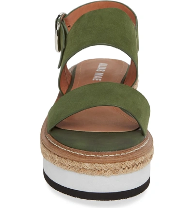 Shop Alias Mae Niche Platform Sandal In Khaki