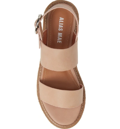 Shop Alias Mae Niche Platform Sandal In Blush