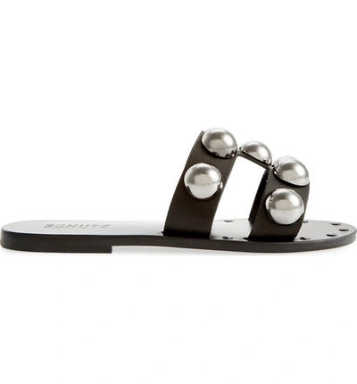 Shop Schutz Benedita Slide Sandal In Black